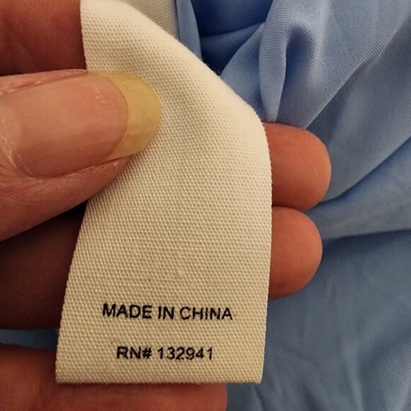 Amanda Uprichard Marbella Maxi Dress NWT Blue Large Tear at back vent - Picture 14 of 14